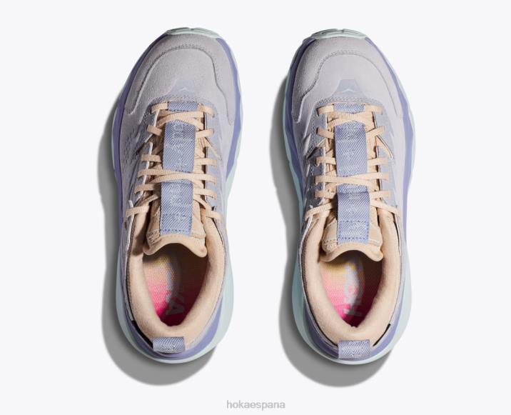 Hoka mujer kaha baja gtx PBDP111 hielo ártico/impresión púrpura