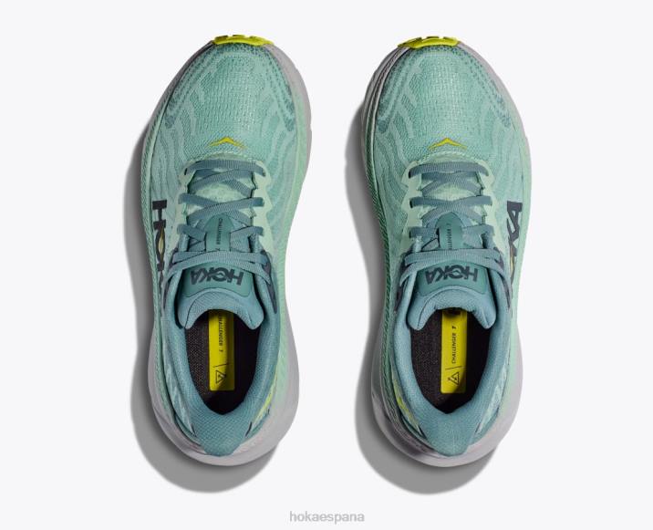 Hoka mujer retador 7 PBDP253 verde niebla/enrejado