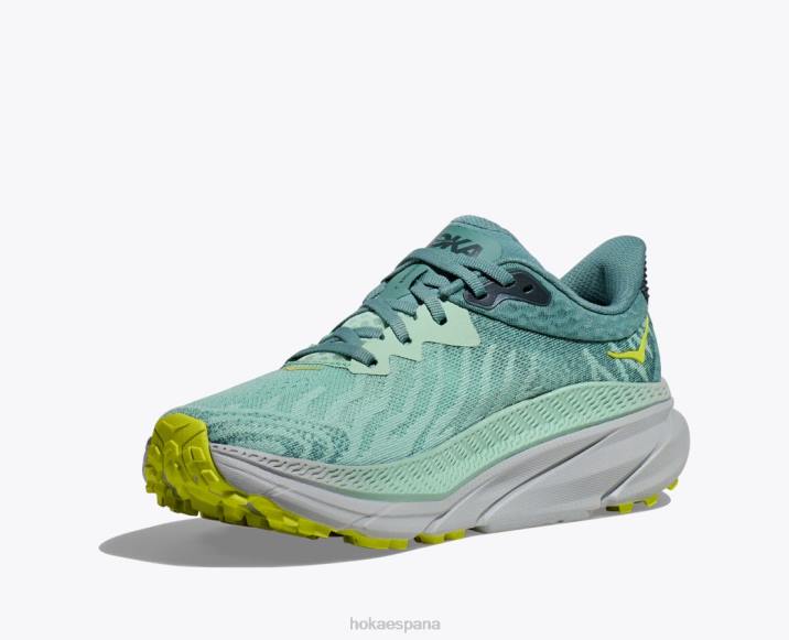 Hoka mujer retador 7 PBDP253 verde niebla/enrejado