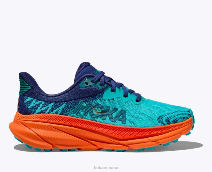 Hoka mujer retador 7 PBDP255 cerámica/naranja vibrante