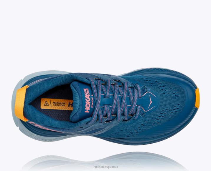 Hoka mujer stinson 6 PBDP120 azul marroquí/azafrán