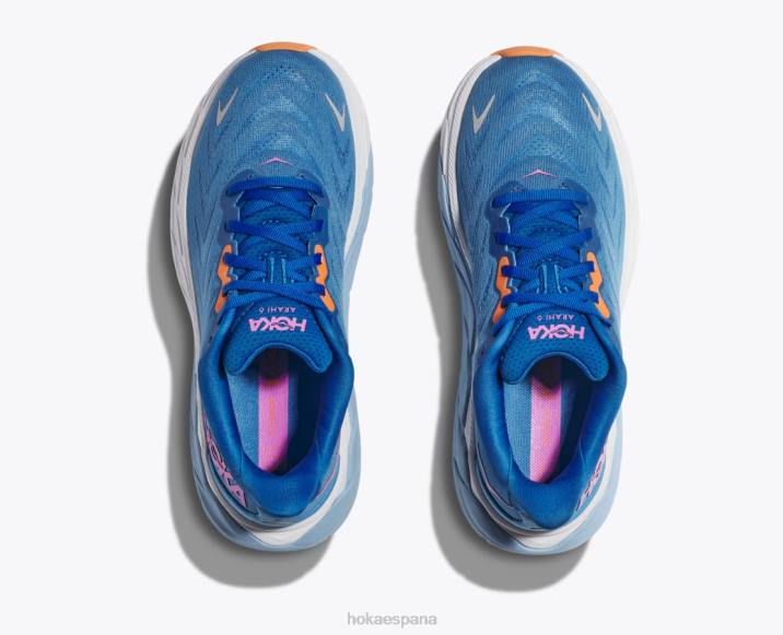 Hoka mujer arahi 6 PBDP251 todos a bordo/cielo costero