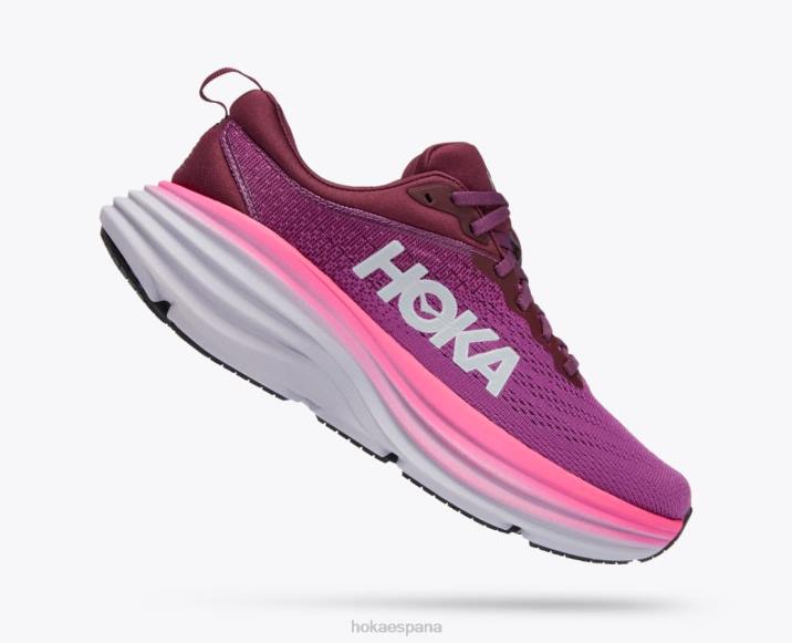 Hoka mujer bondi 8 PBDP15 vino de uva/baya de belleza