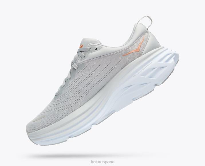 Hoka mujer bondi 8 PBDP245 niebla del puerto/roca lunar