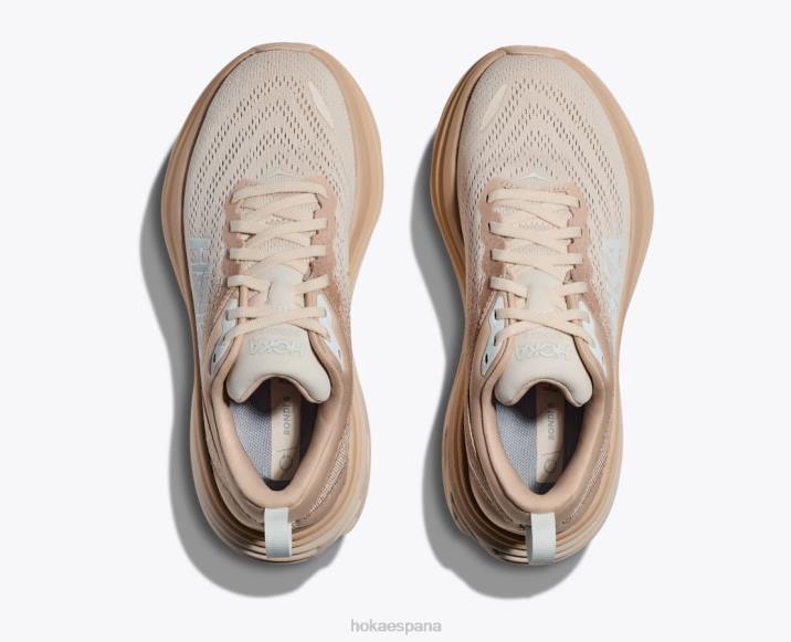 Hoka mujer bondi 8 PBDP9 arena movediza/ponche de huevo