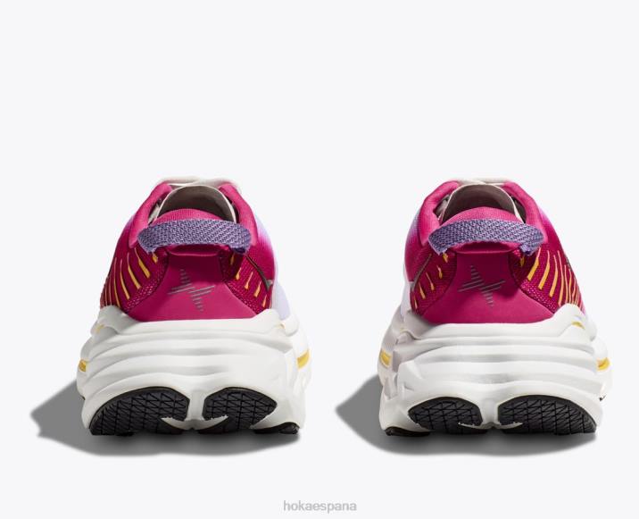 Hoka mujer bondi x PBDP55 blanco de blanco/milenrama rosa