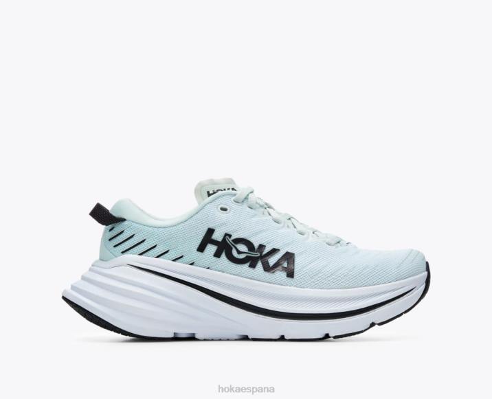 Hoka mujer bondi x PBDP58 vidrio azul/vela ondulante