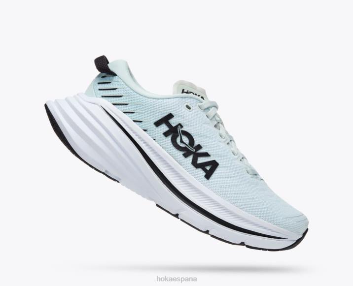 Hoka mujer bondi x PBDP58 vidrio azul/vela ondulante