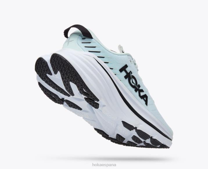 Hoka mujer bondi x PBDP58 vidrio azul/vela ondulante