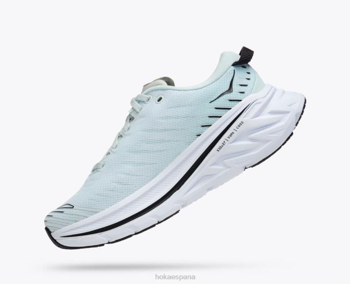 Hoka mujer bondi x PBDP58 vidrio azul/vela ondulante