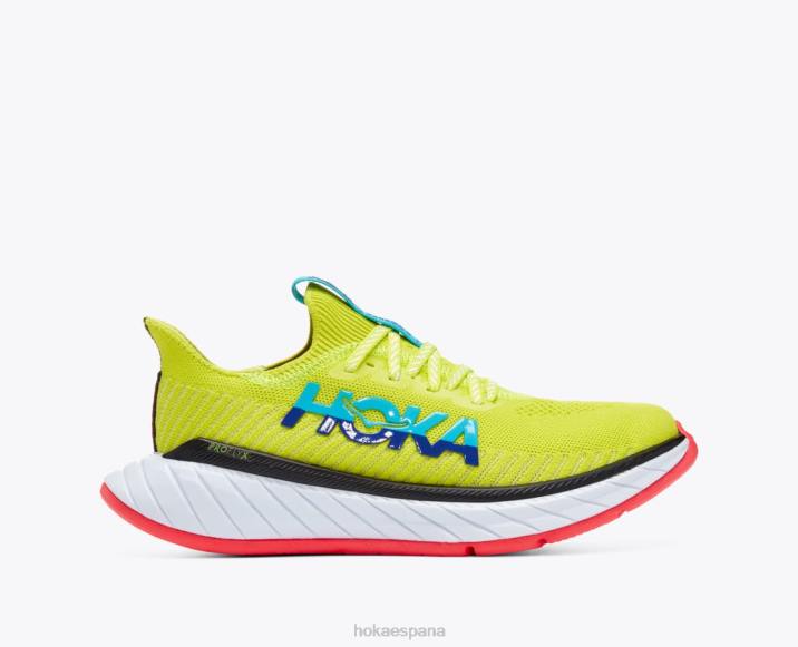 Hoka mujer carbono x 3 PBDP47 onagra/azul buceo
