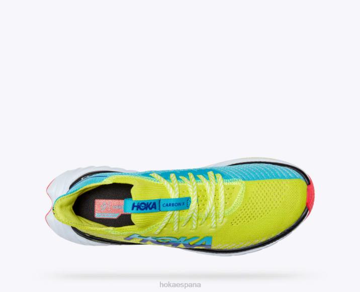 Hoka mujer carbono x 3 PBDP47 onagra/azul buceo