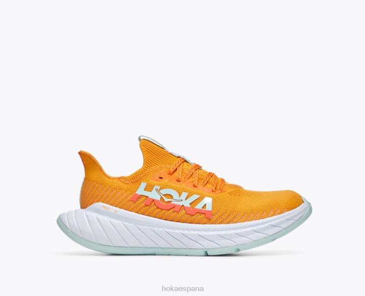 Hoka mujer carbono x 3 PBDP49 amarillo radiante/camelia