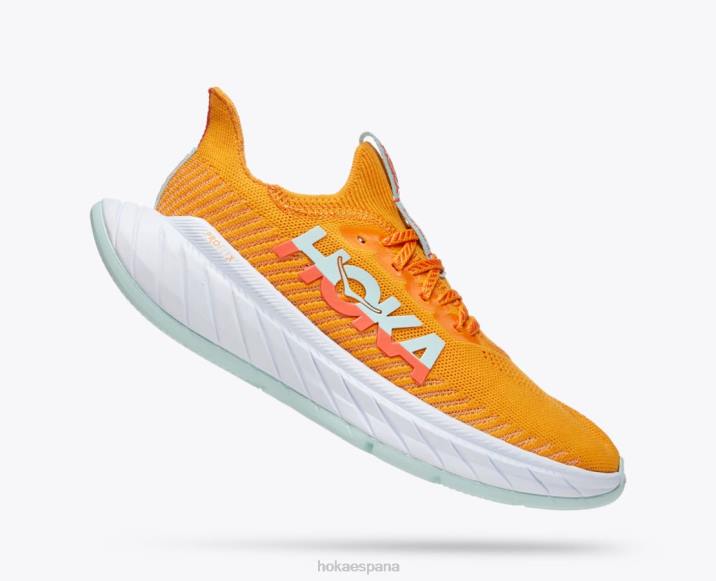 Hoka mujer carbono x 3 PBDP49 amarillo radiante/camelia