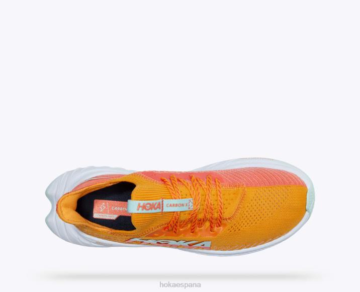 Hoka mujer carbono x 3 PBDP49 amarillo radiante/camelia