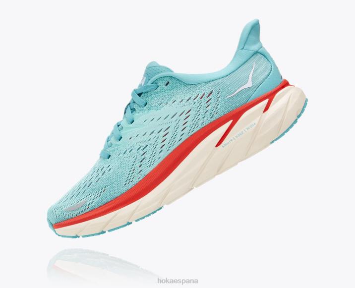 Hoka mujer clifton 8 PBDP213 acuarela/azul cáscara de huevo