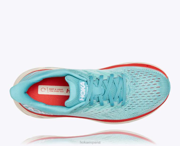 Hoka mujer clifton 8 PBDP213 acuarela/azul cáscara de huevo