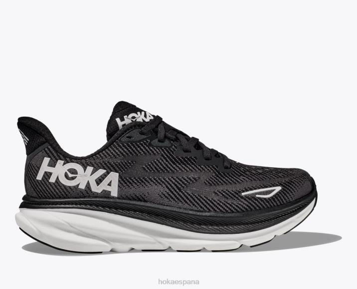 Hoka mujer clifton 9 PBDP223 blanco negro