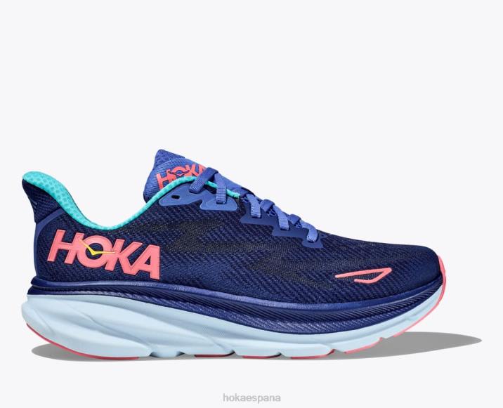 Hoka mujer clifton 9 PBDP2 referente azul/cerámica