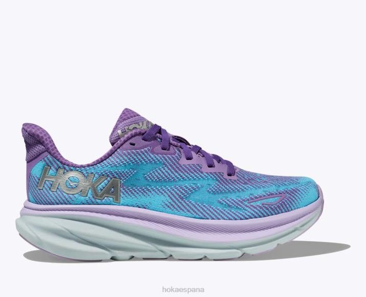 Hoka mujer clifton 9 PBDP4 violeta tiza/lila pastel