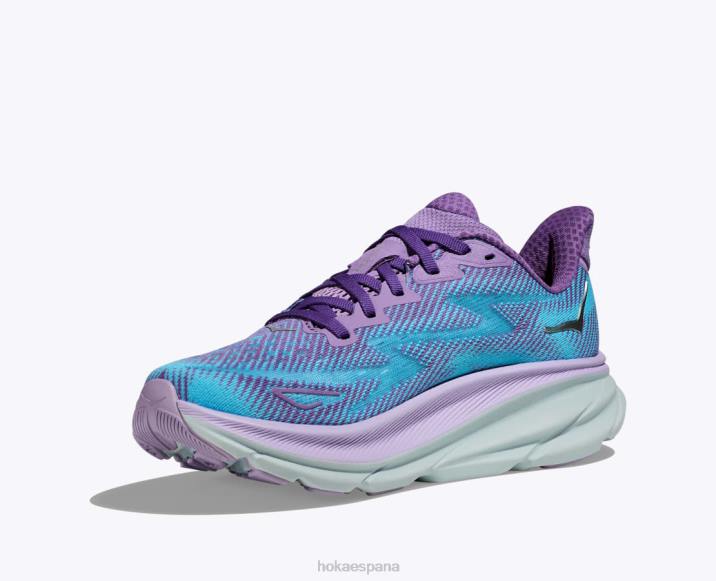 Hoka mujer clifton 9 PBDP4 violeta tiza/lila pastel