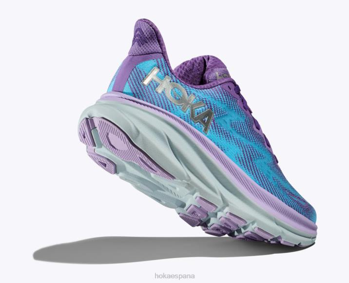 Hoka mujer clifton 9 PBDP4 violeta tiza/lila pastel