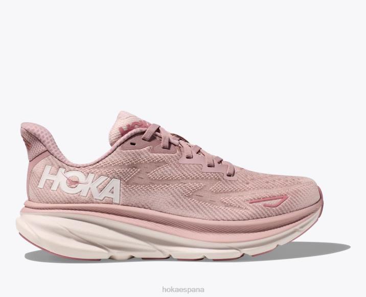 Hoka mujer clifton 9 PBDP5 batido malva pálido/melocotón