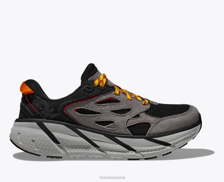 Hoka mujer clifton l gamuza PBDP69 negro/roca lunar