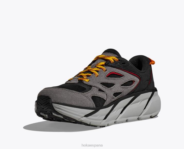 Hoka mujer clifton l gamuza PBDP69 negro/roca lunar