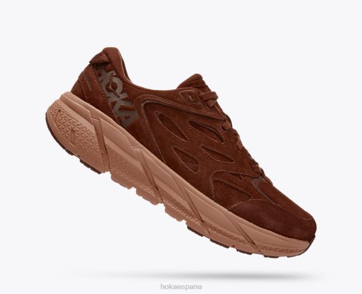 Hoka mujer clifton l gamuza PBDP73 capuchino/corcho