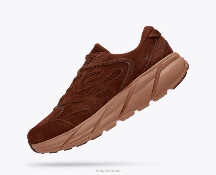 Hoka mujer clifton l gamuza PBDP73 capuchino/corcho