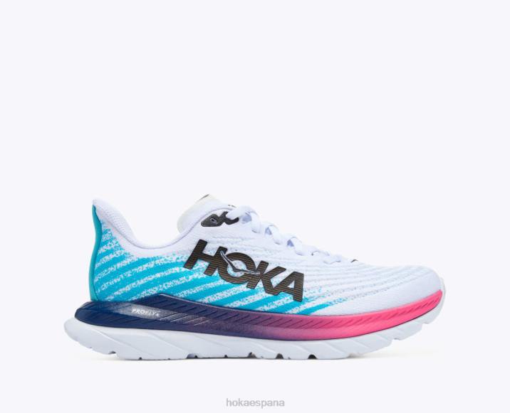 Hoka mujer máquina 5 PBDP32 blanco/azul marino
