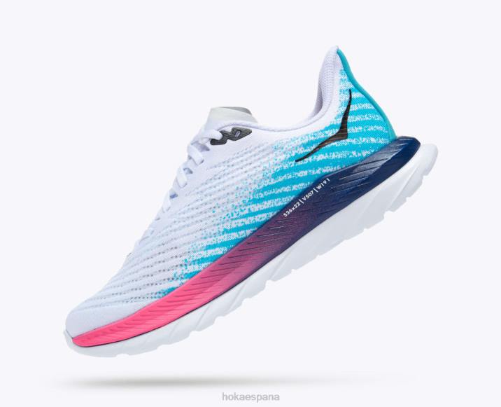 Hoka mujer máquina 5 PBDP32 blanco/azul marino