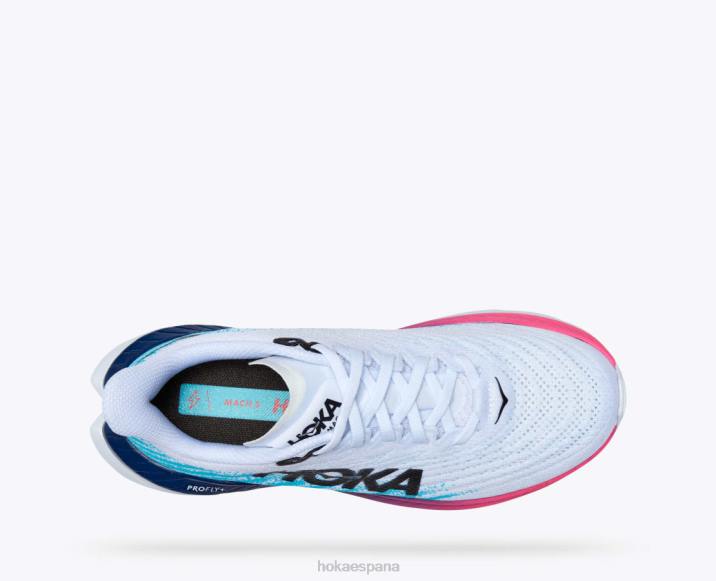 Hoka mujer máquina 5 PBDP32 blanco/azul marino