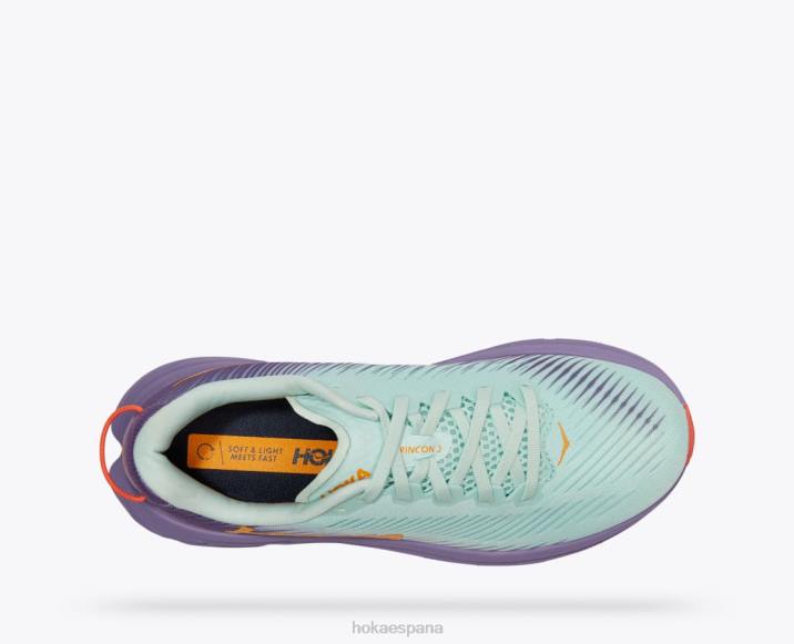 Hoka mujer rincón 3 PBDP38 vidrio azul/violeta tiza