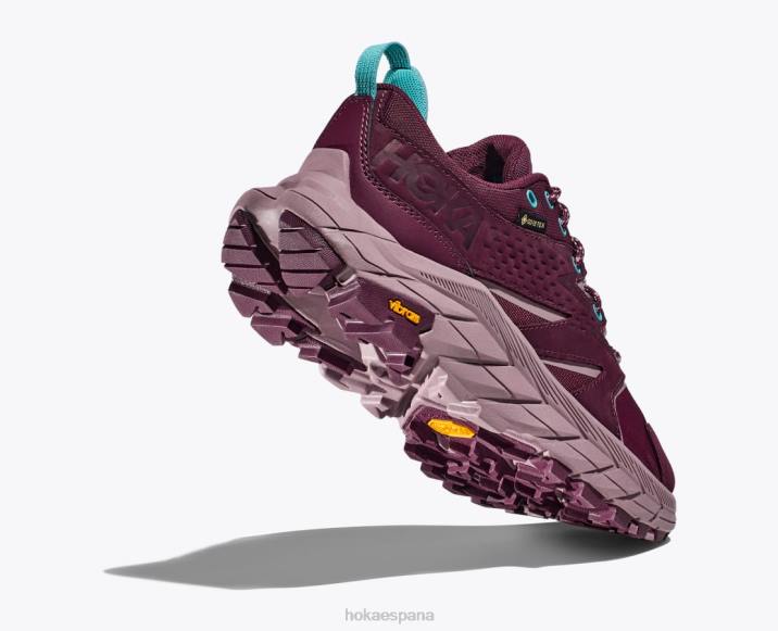 Hoka mujer anacapa baja gtx PBDP183 vino de uva/baya de saúco