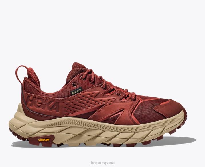Hoka mujer anacapa baja gtx PBDP185 cereza caoba/salsa picante