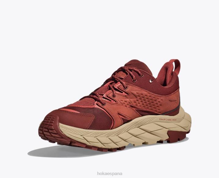 Hoka mujer anacapa baja gtx PBDP185 cereza caoba/salsa picante