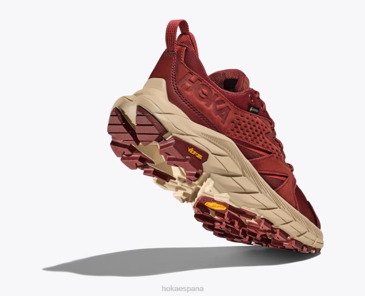 Hoka mujer anacapa baja gtx PBDP185 cereza caoba/salsa picante