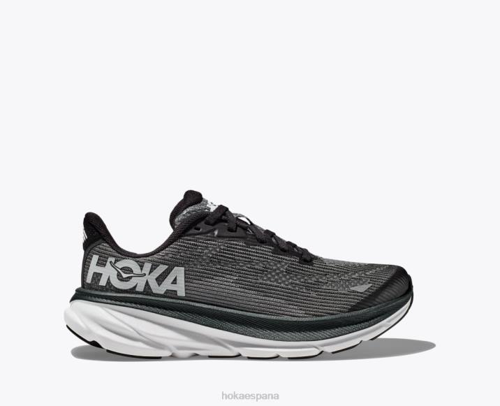 Hoka niños clifton 9 PBDP673 blanco negro