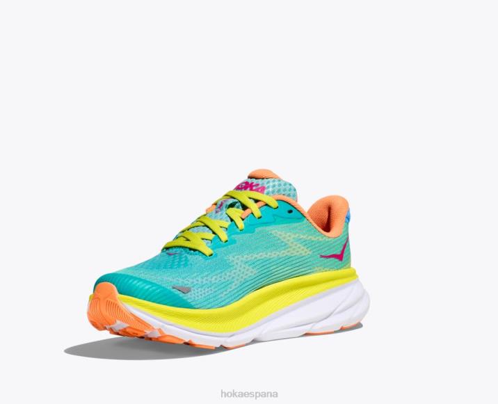 Hoka niños clifton 9 PBDP675 cerámica/onagra